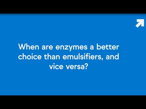 When are enzymes a better choice than emulsifiers, and vice versa?