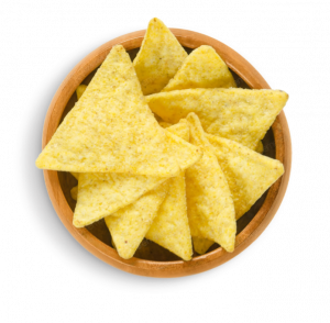 A bowl of tortilla chips