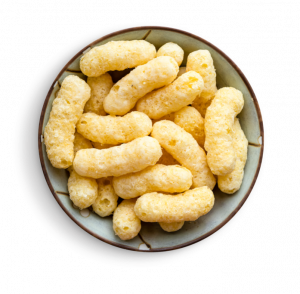 A bowl of snacks
