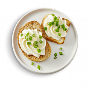 Plant-based cheese on toast