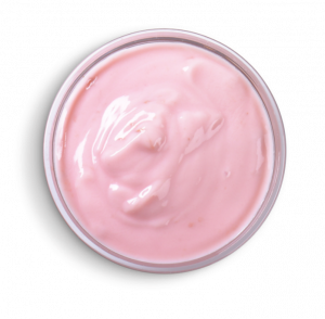 Plant-based pink yogurt