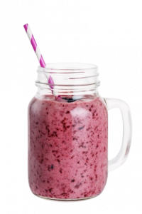 A healthy pink smoothie