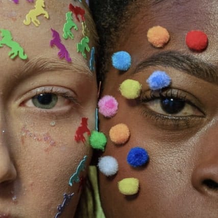 Two friends with different races