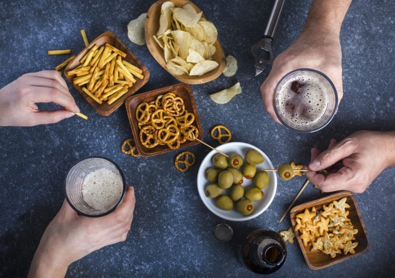 Different types of snacks