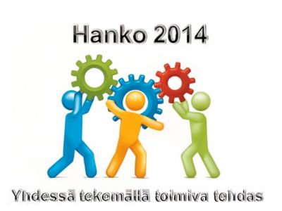 Logo from 2014 featuring symbols of safety and industrial productivity, reflecting the Hanko site's early focus on operational excellence and environmental responsibility.