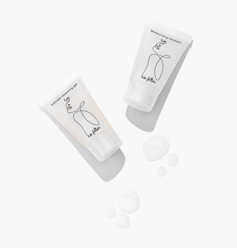 Two tubes of intimate care product labeled 