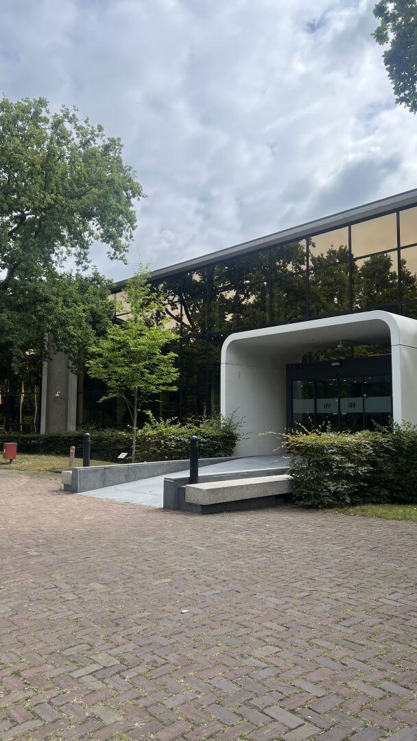 Outside the IFF lab and office in Hilversum, The Netherlands