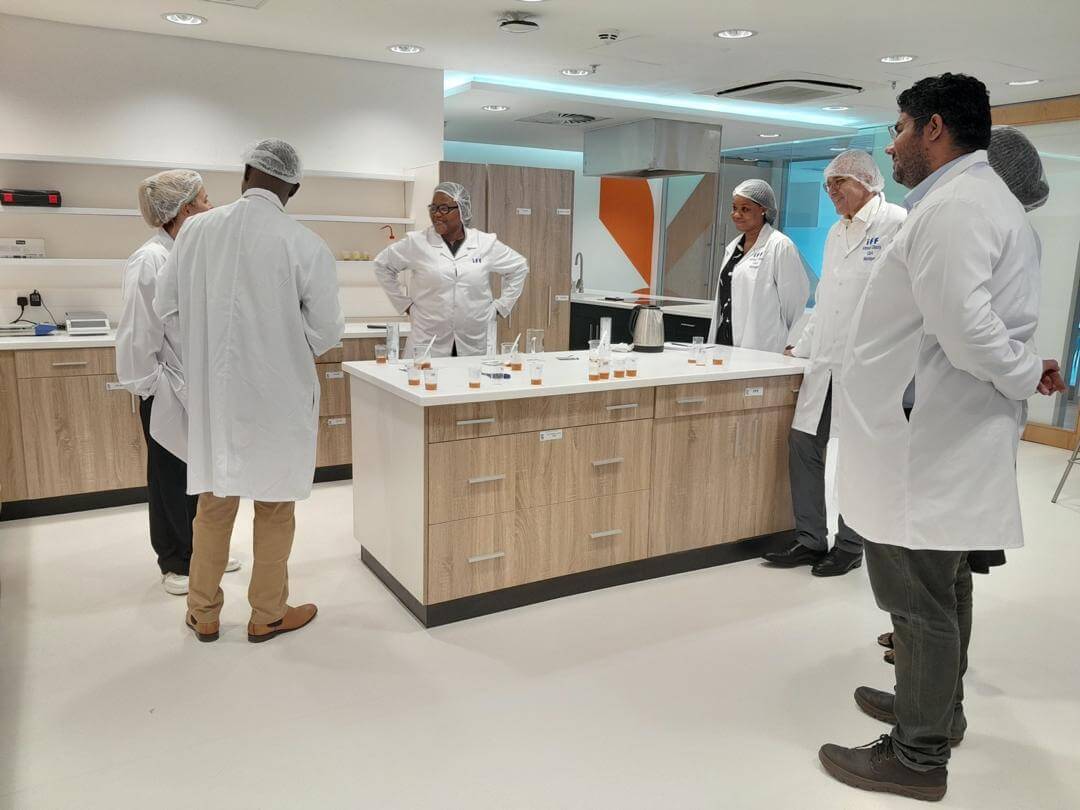 Team members at the IFF location in Lagos, Nigeria