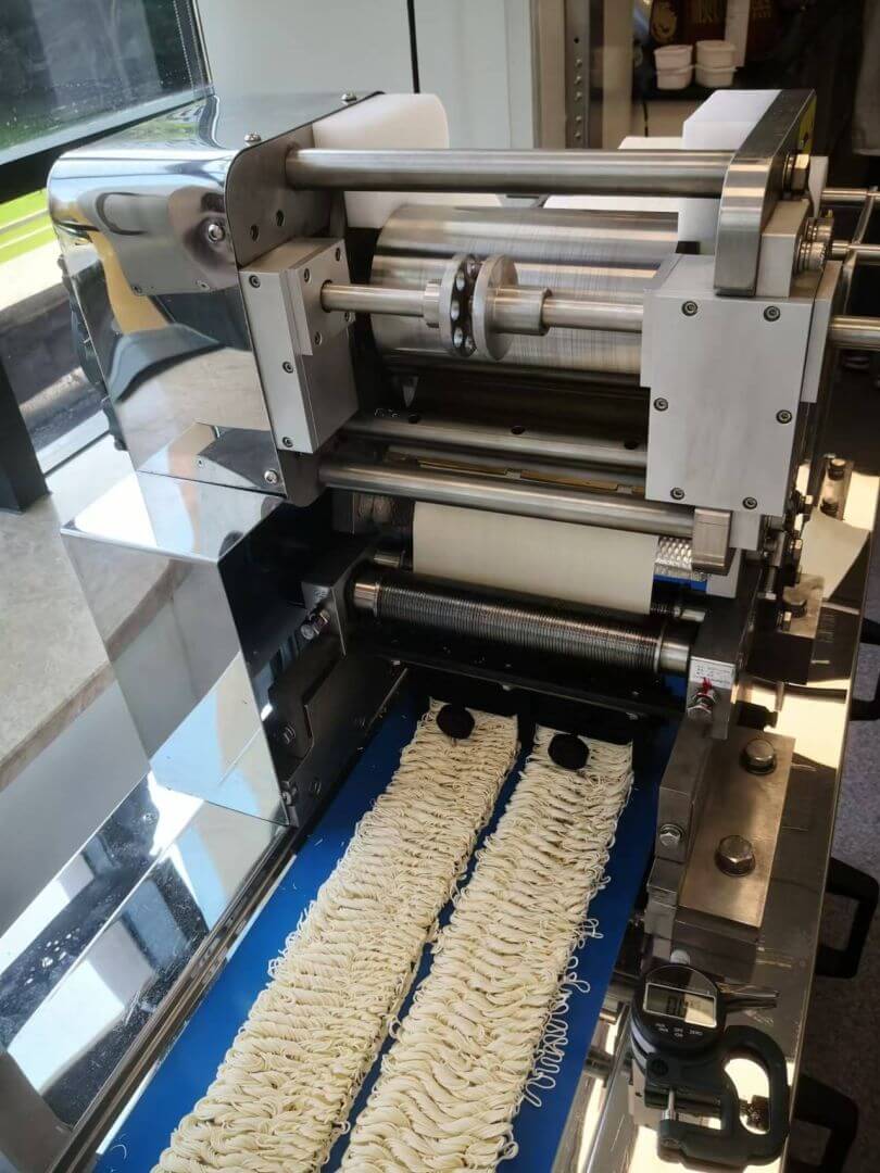 Instant noodle machine at the Instant Noodle Center of Excellence