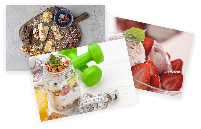 nutritional bars, ice cream, yogurt